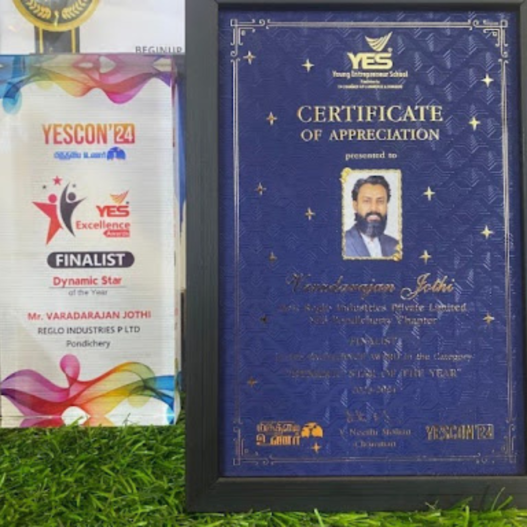 Finalist in the YESCON’23 awards from Young school entrepreneur in the category “ Dynamic star of the year” at Coimbatore – Jan’24