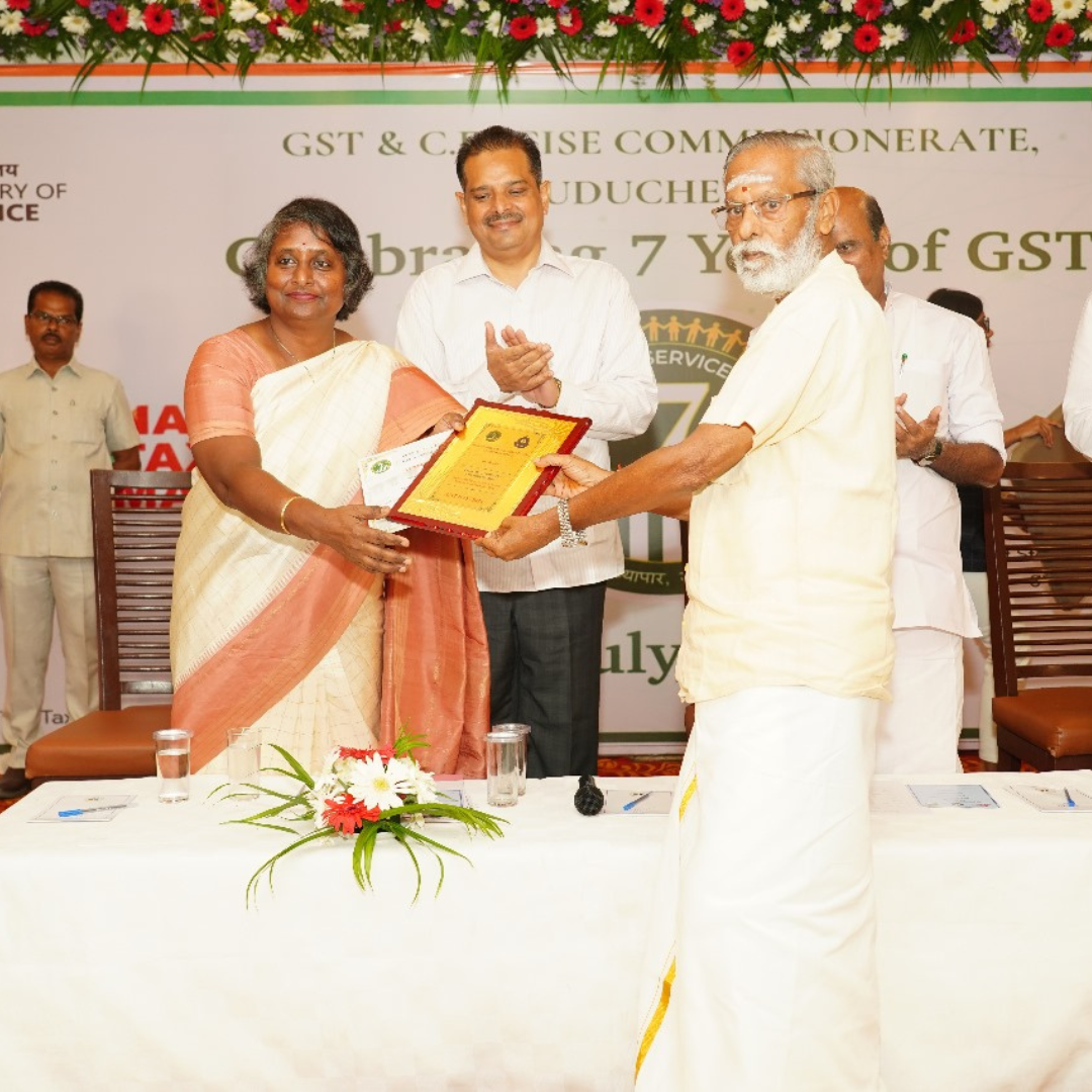 RéGLO has been recognized for our outstanding turnover growth on GST Day 2024 by Government of pondicherry